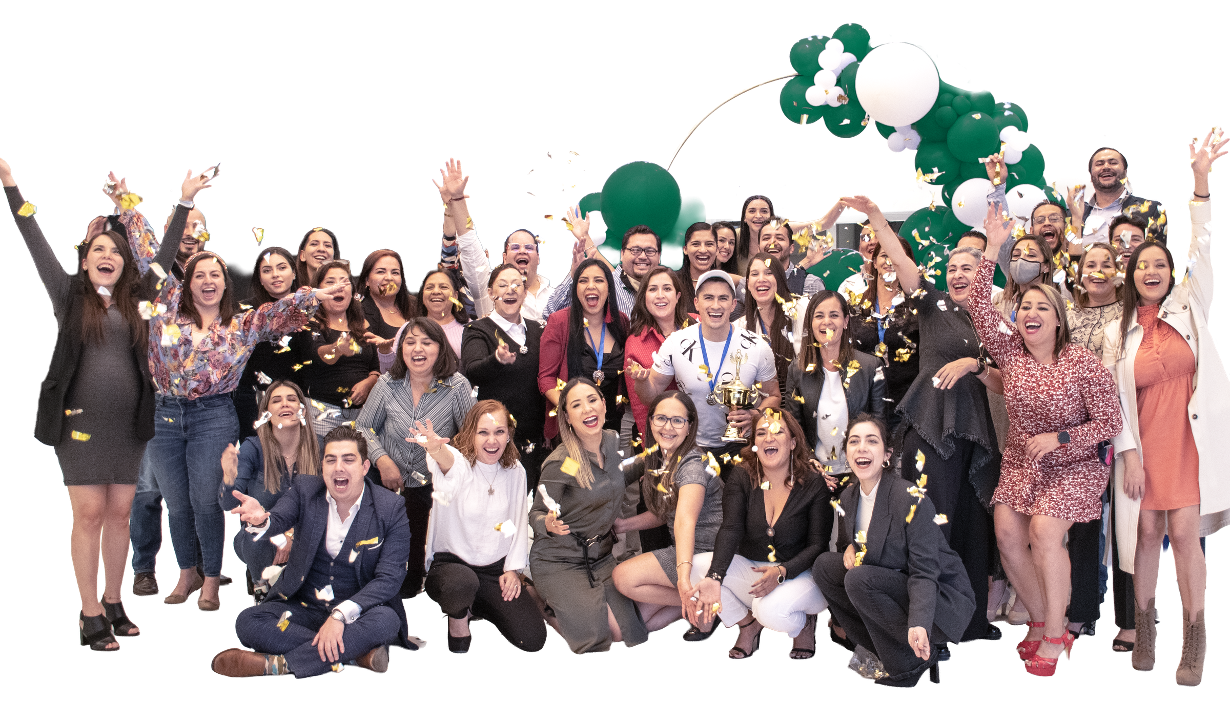 Equipo Grupo TRÄD celebrando